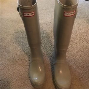 Grey hunter boots(tall)